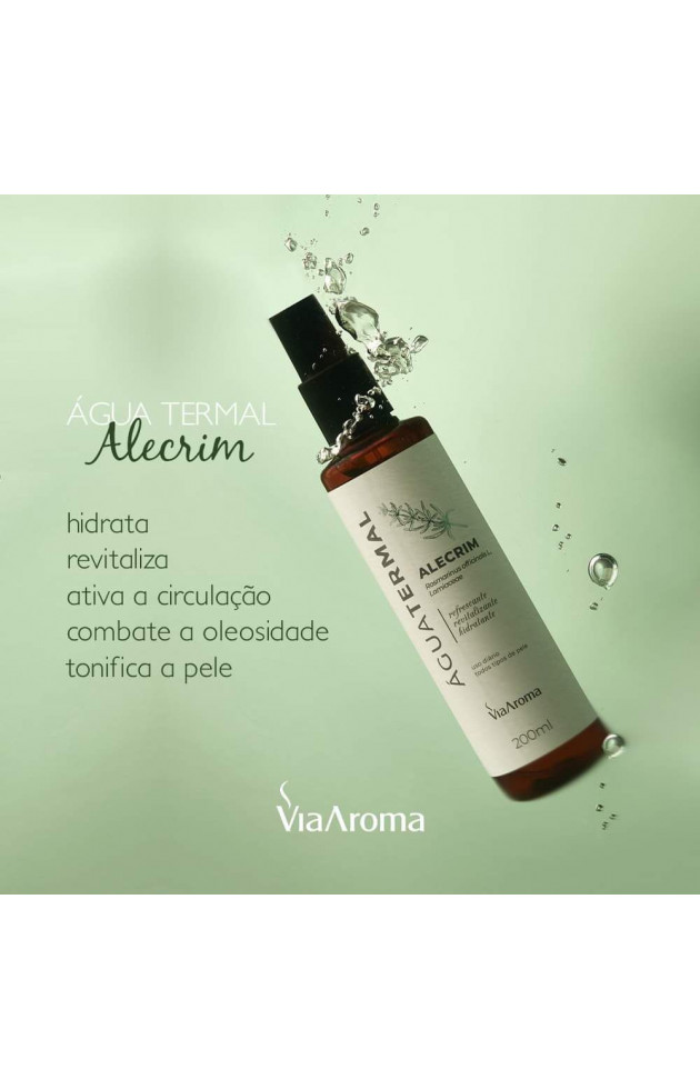 Água Termal Alecrim Via Aroma 200ml - 1