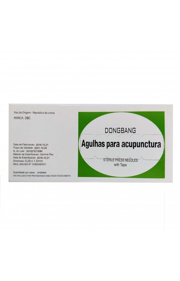 Agulha Auricular DBC 1.5mm com 100 unid