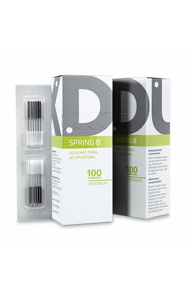 Agulha Dux Spring 8 (0,18x8mm) com 100 unid