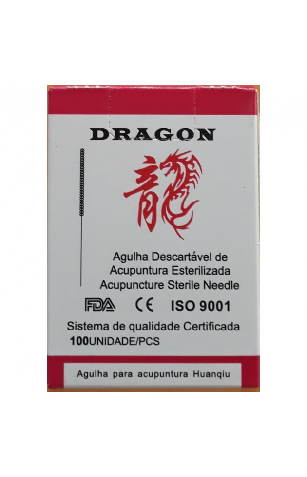 Agulha Gold Dragon Individual 0,30x40mm com 100 unid