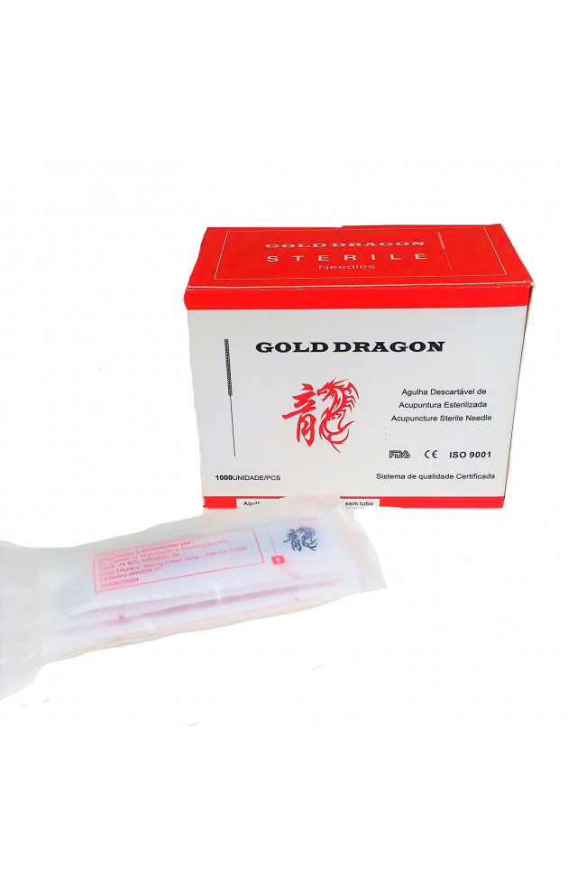 Agulha Gold Dragon 0,30x75mm com 1000 unid