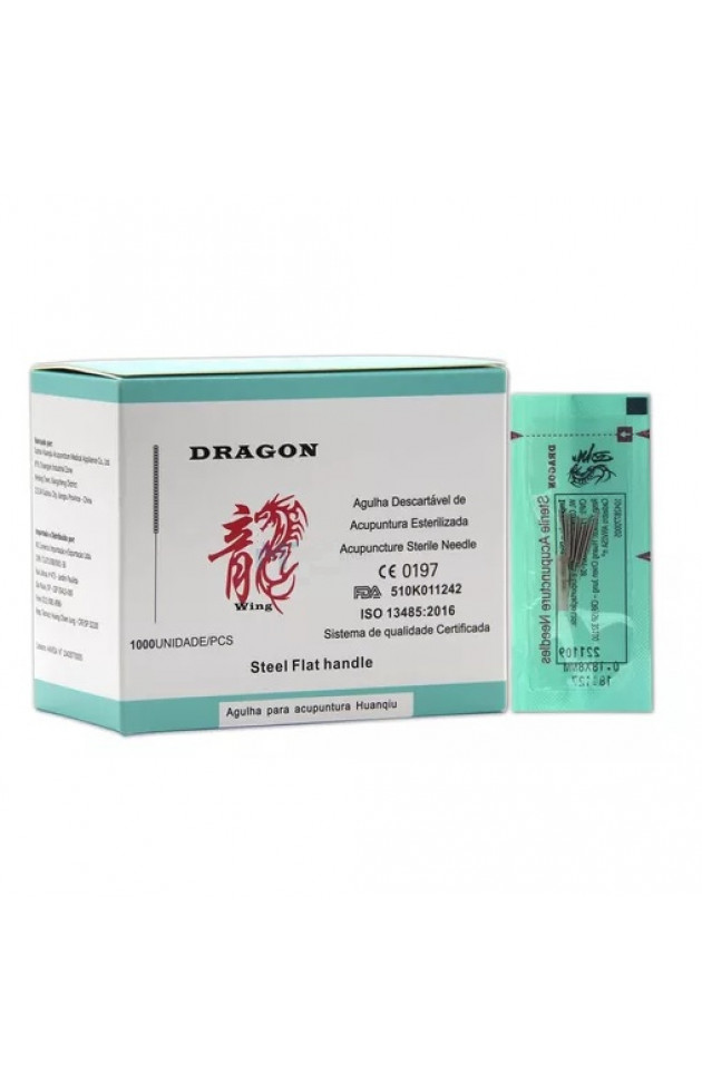 Agulha Gold Dragon 0,30x75 com 1000 unid WING