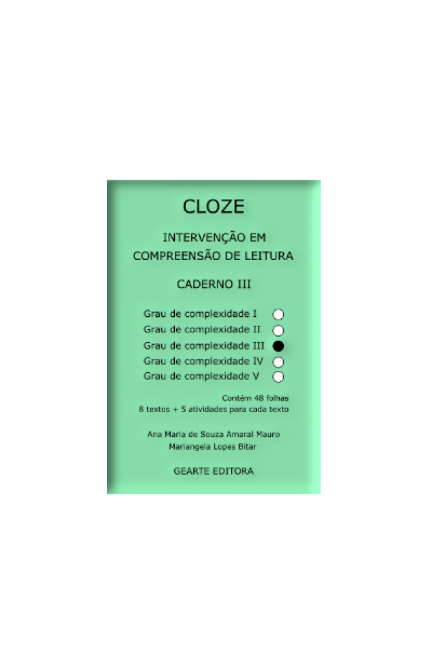 Cloze III -  Intervenção em Compreensão de Leitura