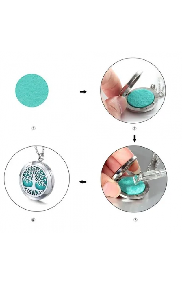 Colar Aromatizador Mandala Flor - 1