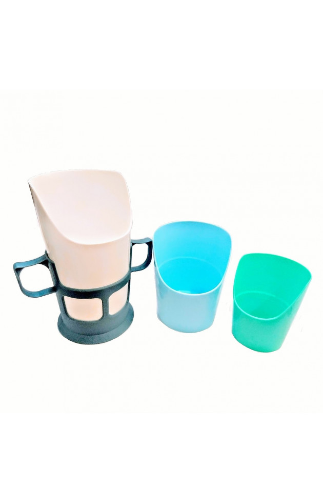 Copos para Disfagias Kapi-Cup Kit com 3 copos + suporte - 2