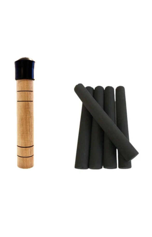 Kit Porta Moxa Carvão + 5 Moxas Carvão