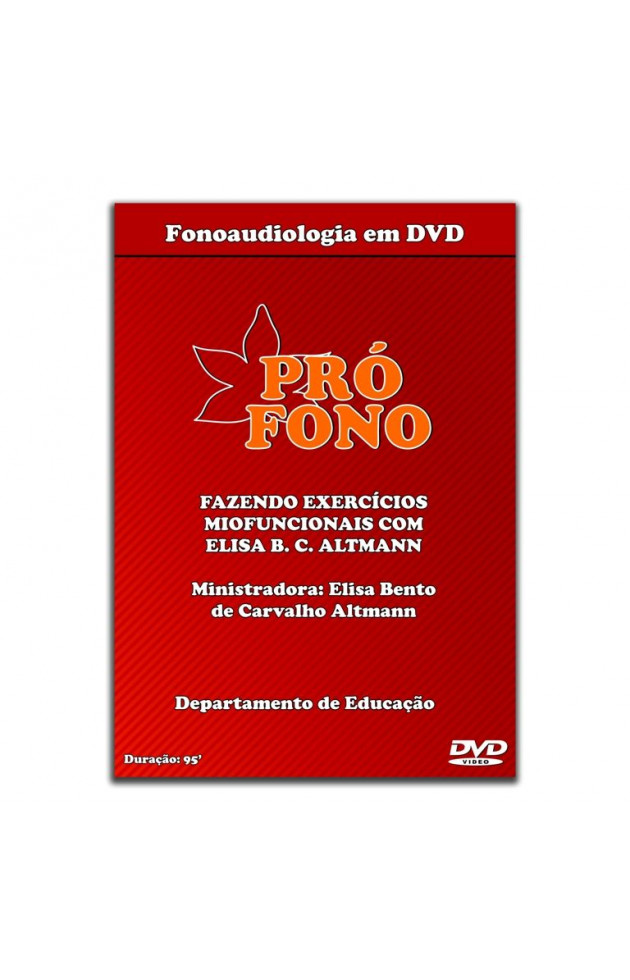 DVD Fazendo Exercícios Miofuncionais