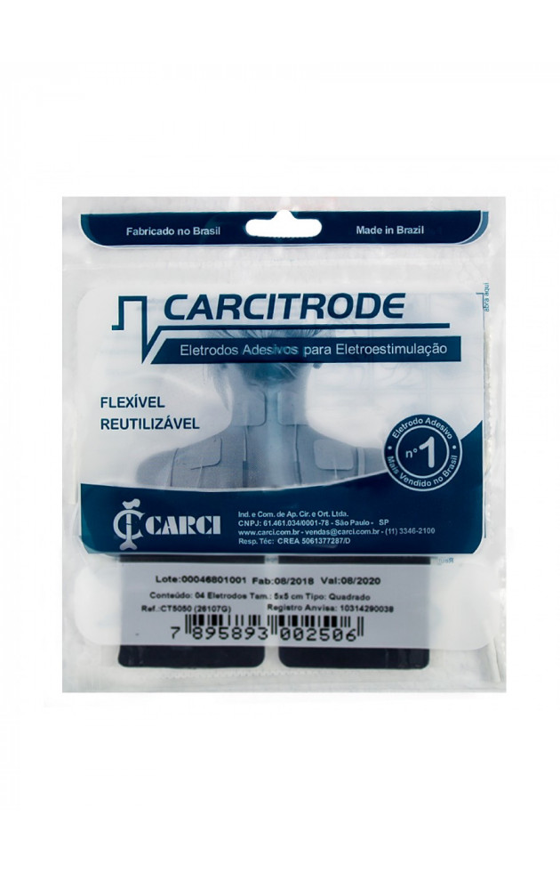 Eletrodo Autoadesivo 5x5 cm Carci - 2