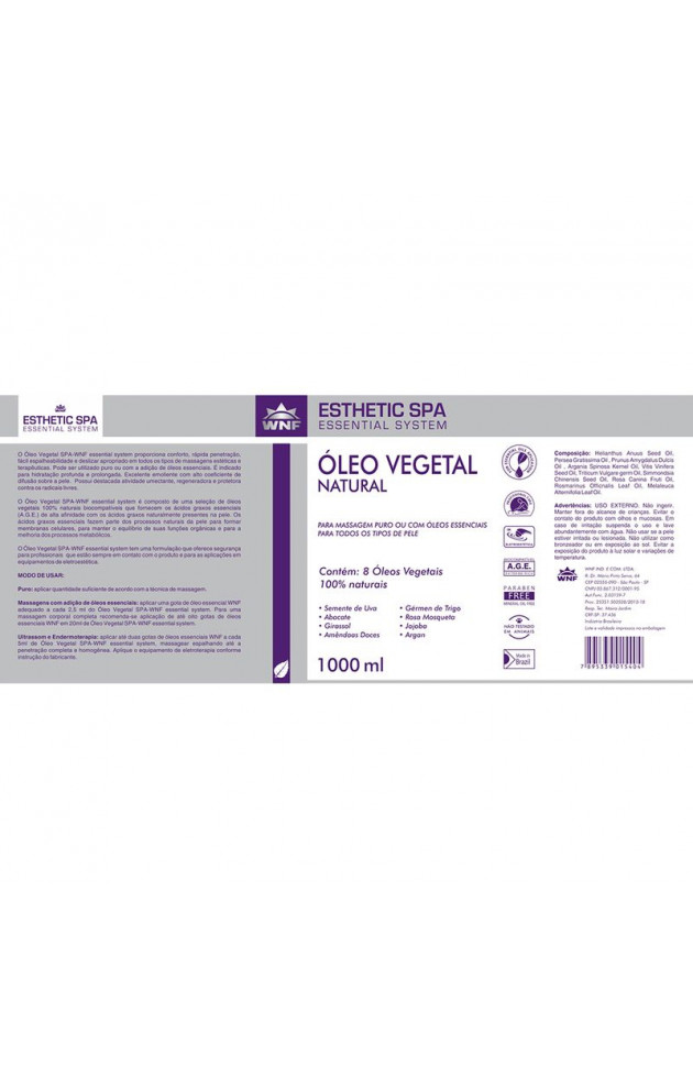 Óleo Vegetal Natural para Massagem 1 litro - 2