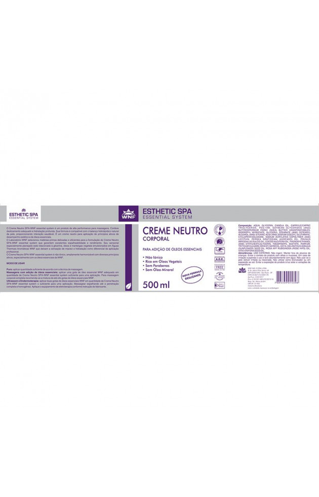 Creme Neutro Corporal WNF 500 g - 2
