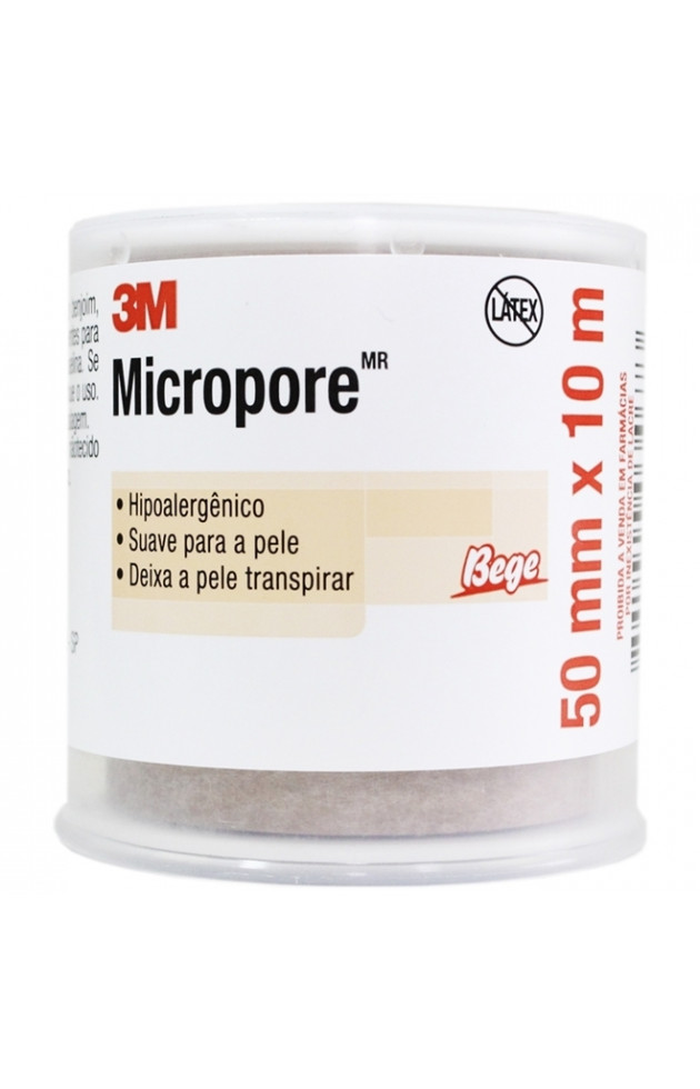 Micropore 3M Bege 5 cm x 10 m