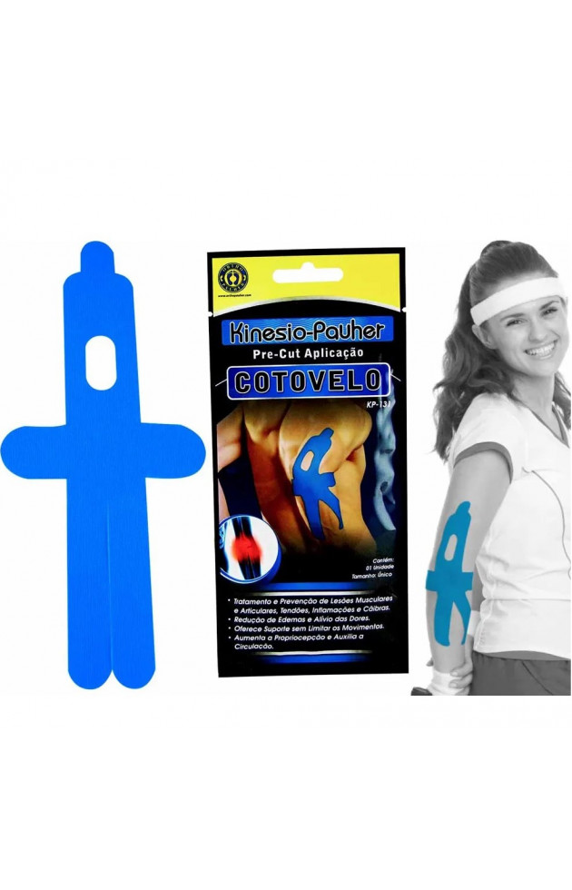 Fita Elastica Kinesio Pauher Cotovelo