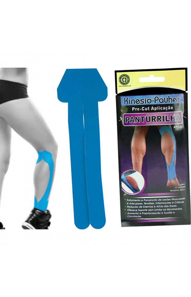 Fita Elastica Kinesio Pauher Panturrilha