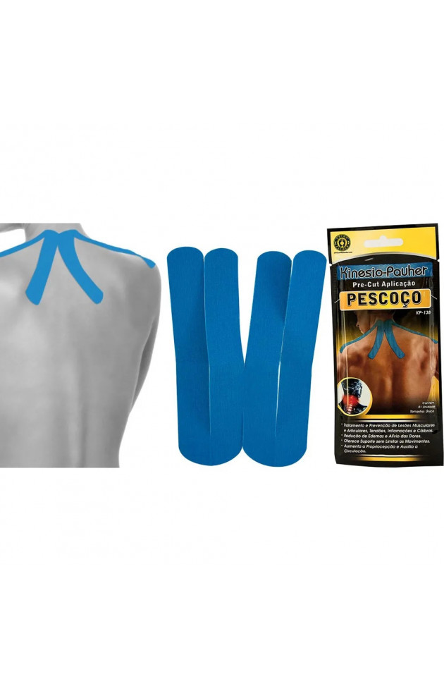 Fita Elastica Kinesio Pauher Pescoço