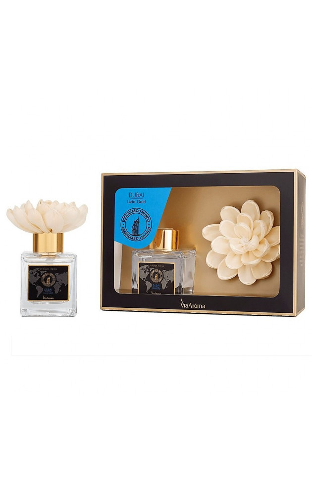 FLOR DIFUSORA DE AROMAS - DUBAI/LÍRIO GOLD 100ML