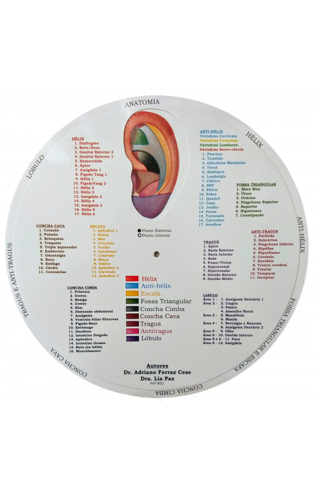 Mapa de Auriculoterapia Redondo