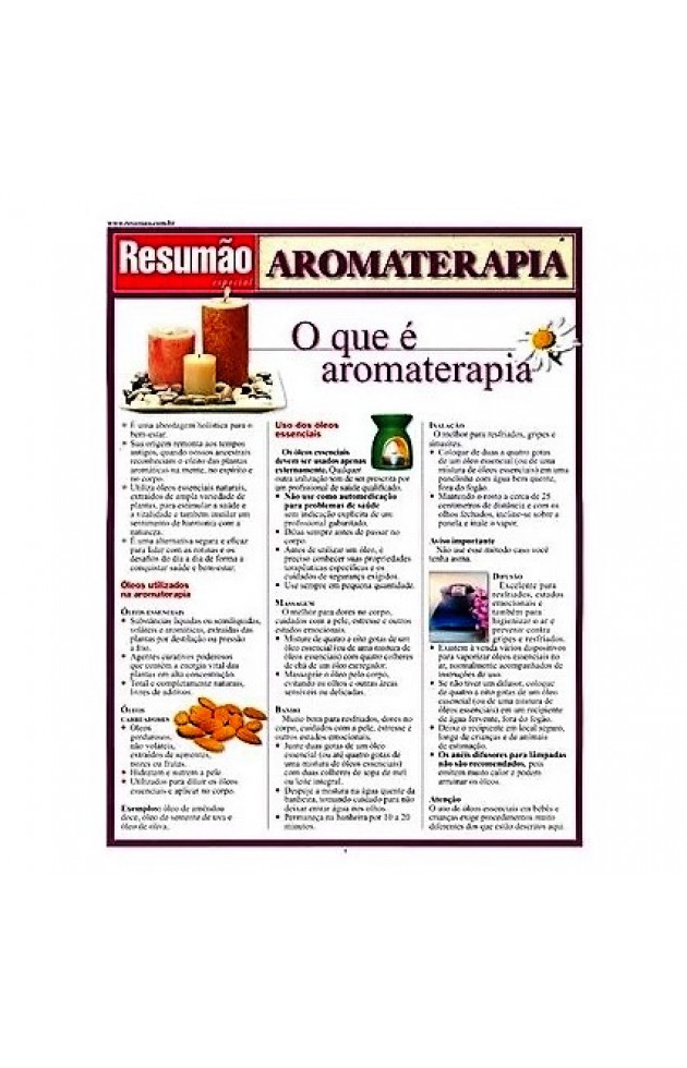 Resumão Aromaterapia