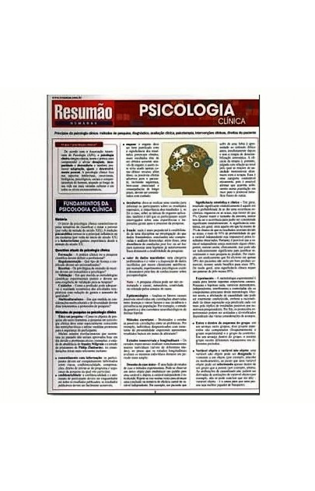 Resumão Psicologia Clínica