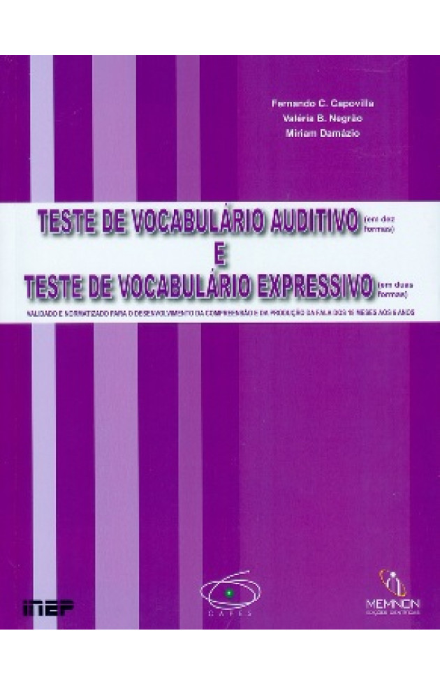 Teste de Vocabulário Auditivo e Teste de Vocabulário Expressivo