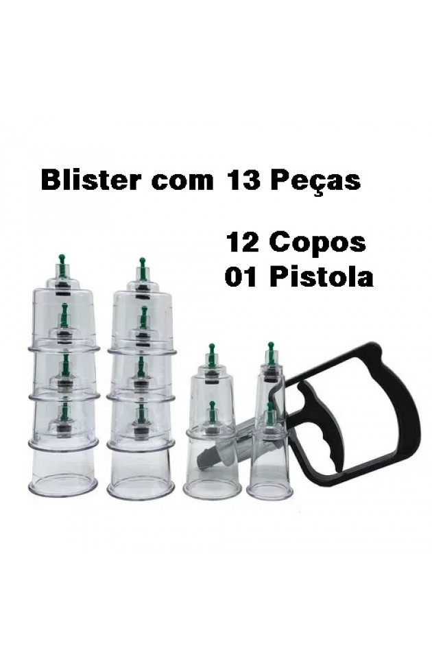 Ventosa 12 copos Blister