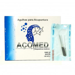 Agulha Açomed 0,25x30mm com 1000 unid