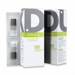 Agulha Dux Spring 8 (0,18x8mm) com 100 unid