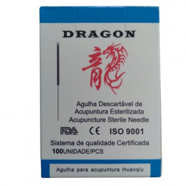 Agulha Gold Dragon Individual 0,25x25mm com 100 unid