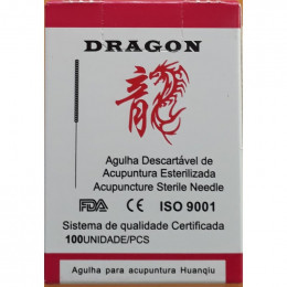 Agulha Gold Dragon Individual 0,30x40mm com 100 unid