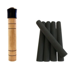 Kit Porta Moxa Carvão + 5 Moxas Carvão