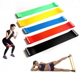 Faixa Elástica para Exercícios Mini Band - Caixa com 5 faixas