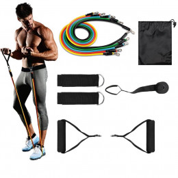 Kit de Elásticos Tubing e Extensor Power Resistance Band