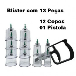 Ventosa 12 copos Blister